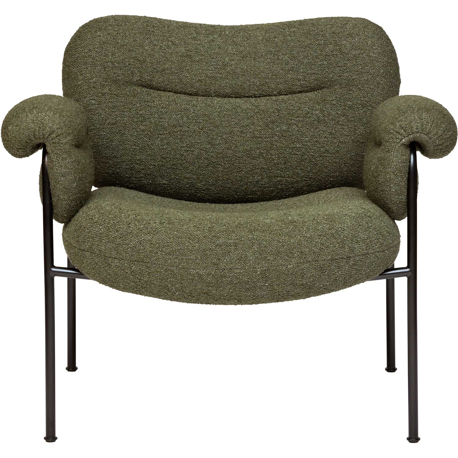 Bollo  Lounge chair (Fabric Barnum Pine 9) - Quickship - Fogia  - 4