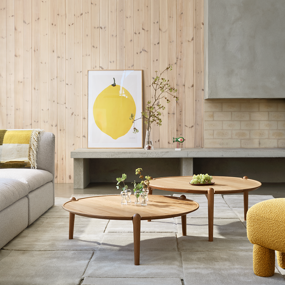 Aria Table Ø90 low (oak) - Design House Stockholm - 2