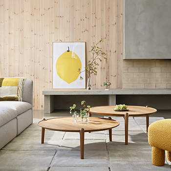Aria Bord Ø90 lågt (ek) - Design House Stockholm