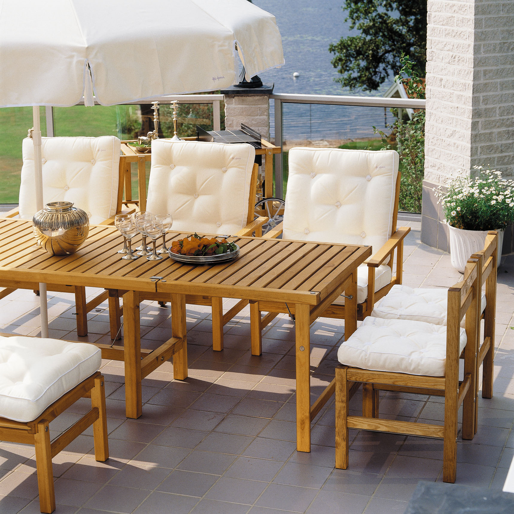 Sofa 3-seater Teak - Fri Form - 5