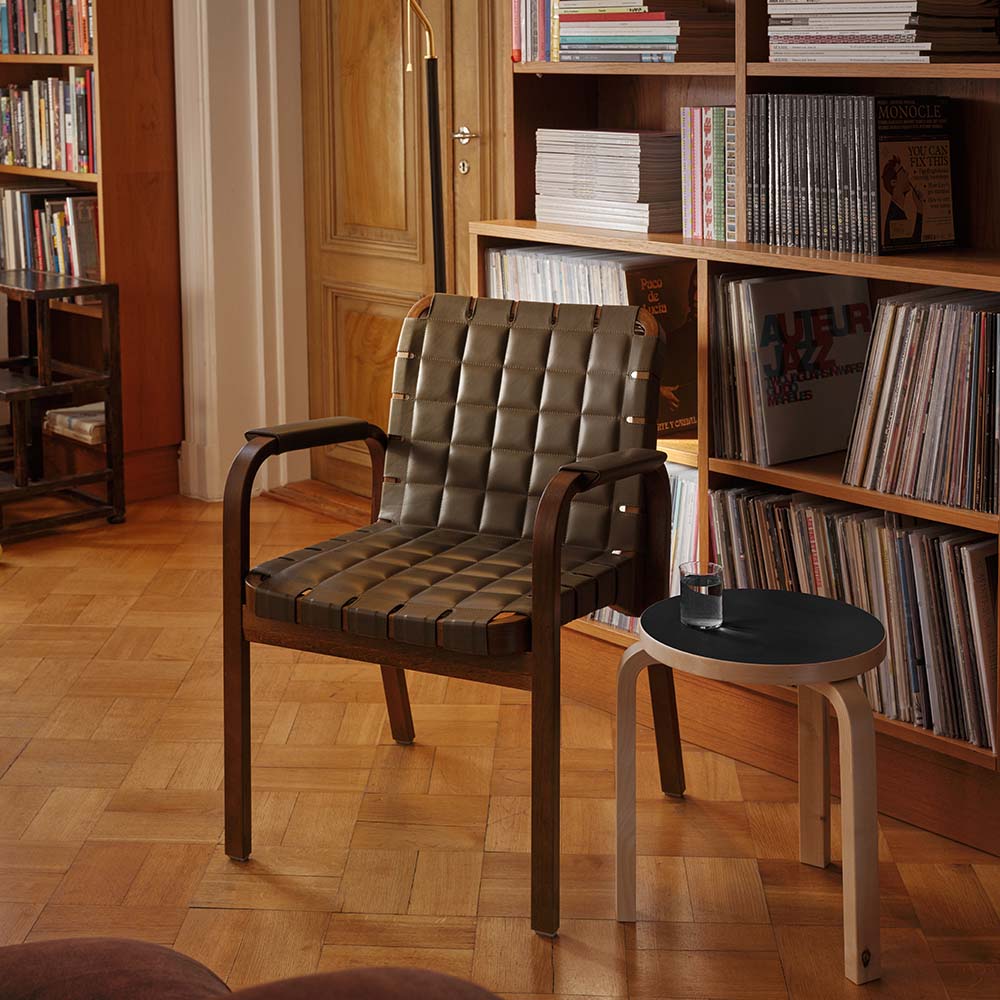 Armchair 45 Karmstol - Läder - Aalto - 7