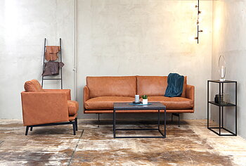 Electra 3-seater Sofa 202 cm (Vintage/Grand Leather) - Bröderna Anderssons
