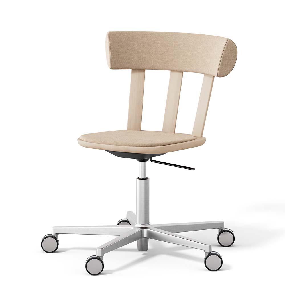 Alt swivel chair Upholstered - (Birch standard choices) - Stolab - 6