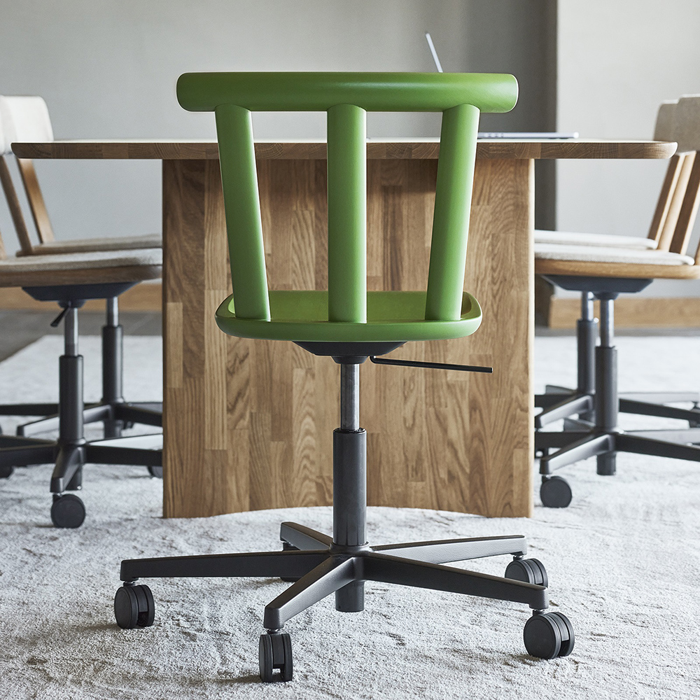 Alt swivel chair Upholstered - (Birch standard choices) - Stolab - 3