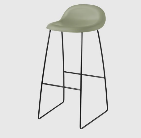 3D Bar stool Sledge base | Gubi | Vision of Home.se