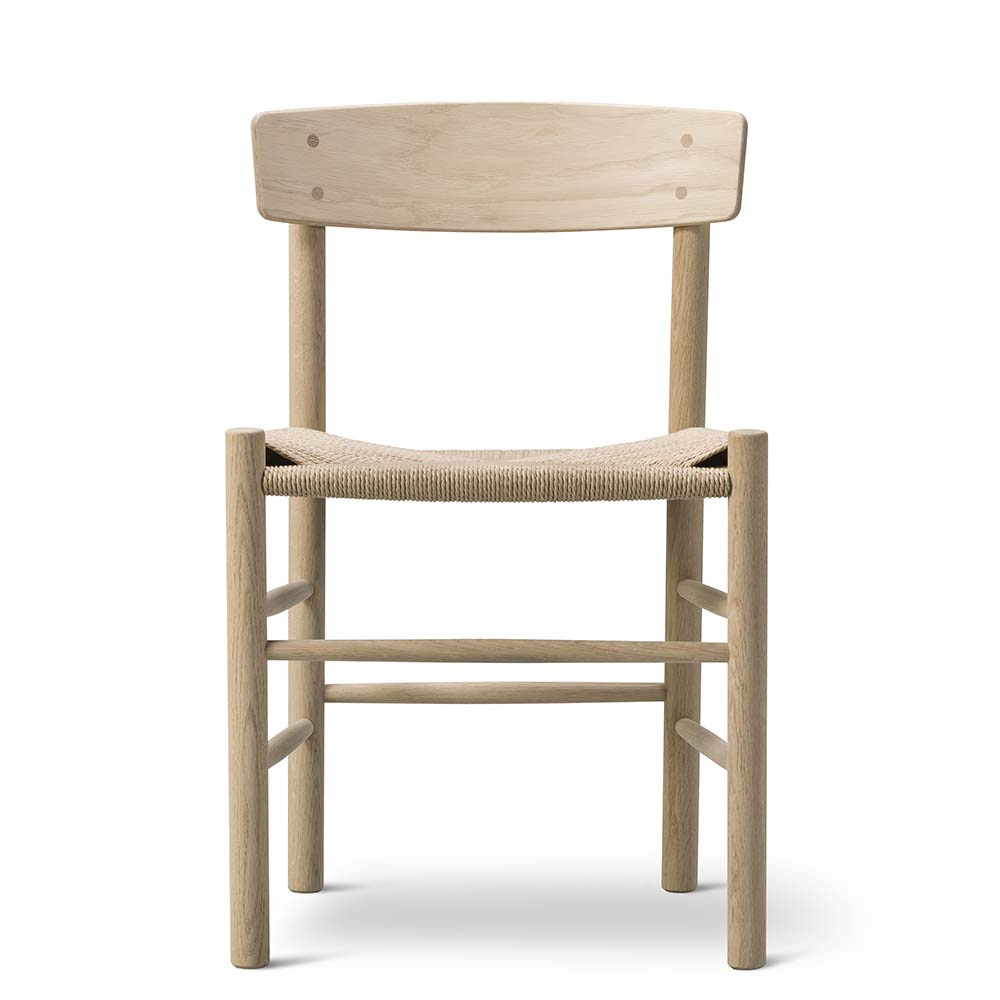 J39 Stol (Superdeal - Volympris/st vid köp av 6st) Ek Såpad - I lager - Fredericia  - 7