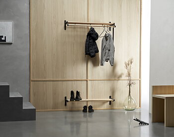 Tamburin Shoe shelf 100 cm - Essem design 