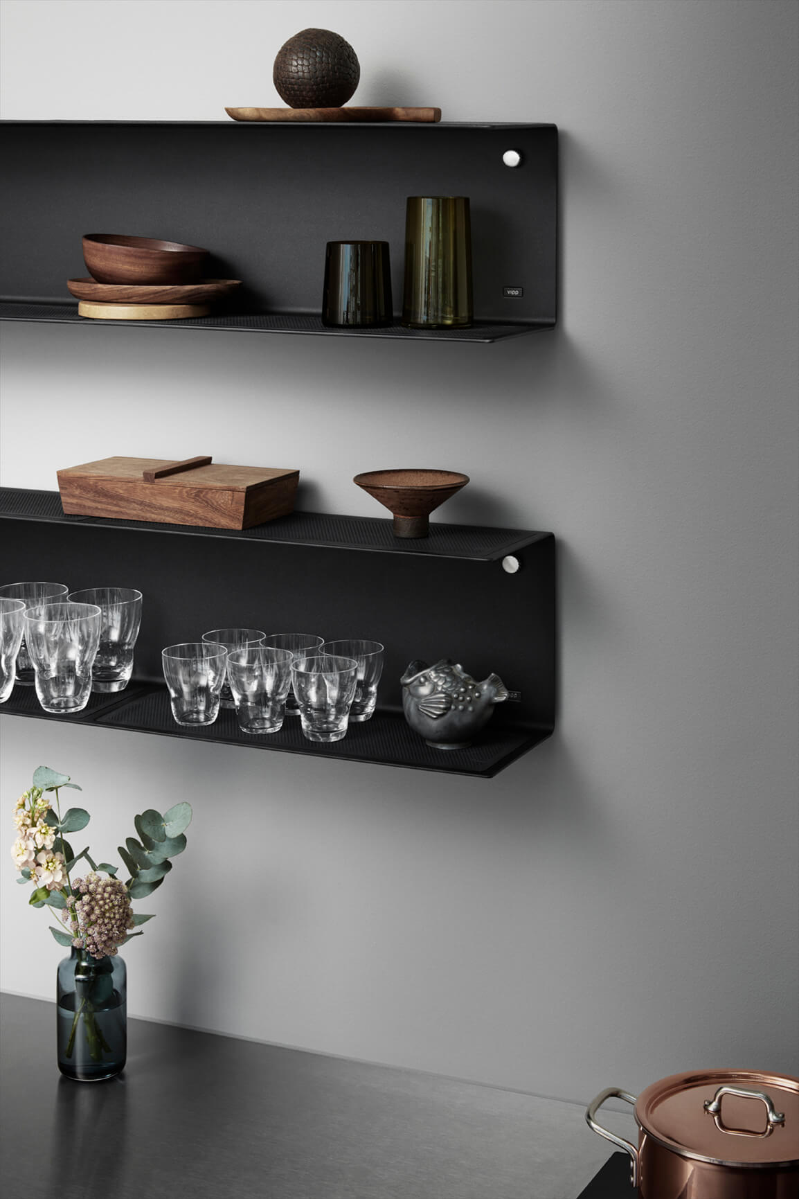Vipp 921 Shelf, Small, hylla Svart - I lager - 2
