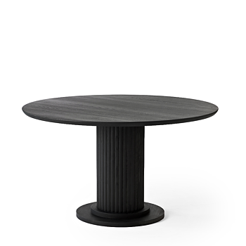 Velvet Round Column Dining Table  Extendable - Oak (several choices) - Kristensen & Kristensen