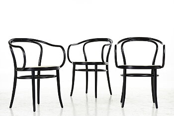 No. 30 Armchair black/rattan  - In stock