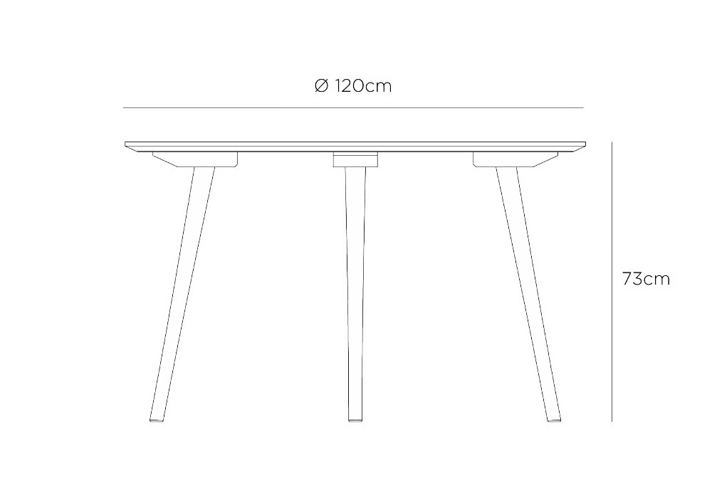 In Between SK4 Dining table Ø120 cm - & Tradition - Quickship - 10