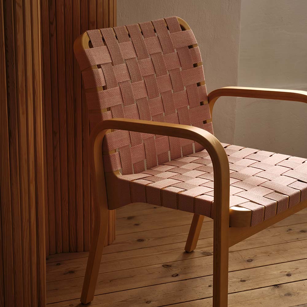 Armchair 45 - Linen webbing - Aalto - 4