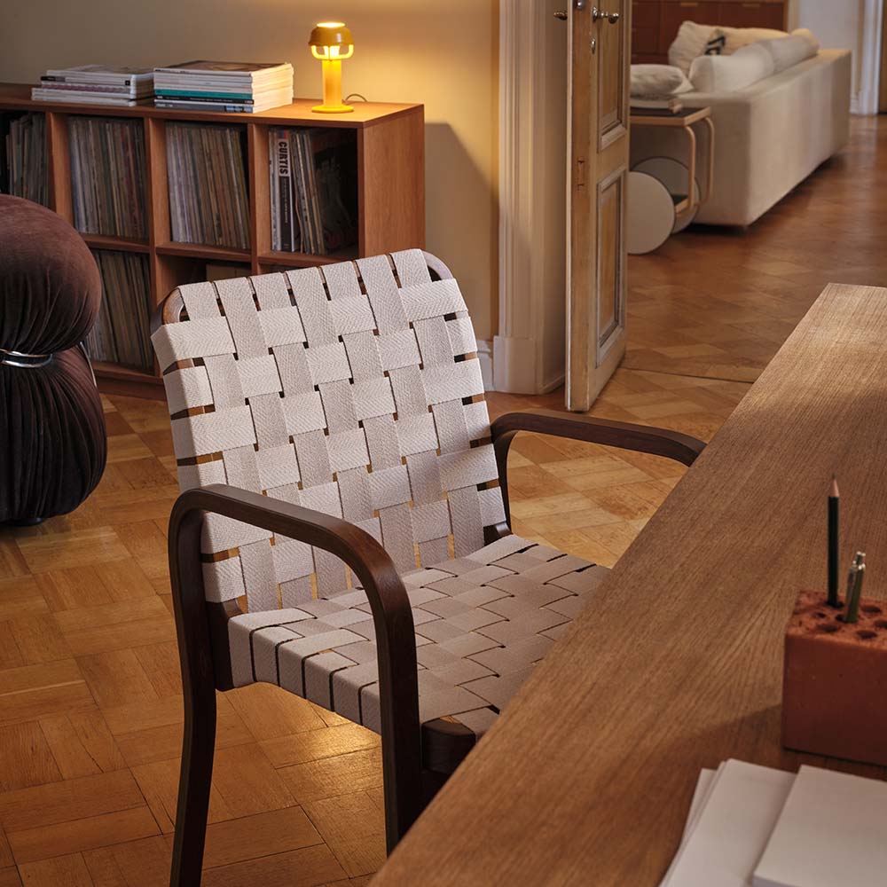 Armchair 45 - Linen webbing - Aalto - 5