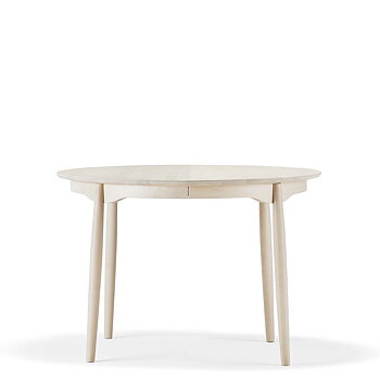 Carl diningtable Ø115 cm (Birch light matte lacquer) Extendable -Quickship - Stolab