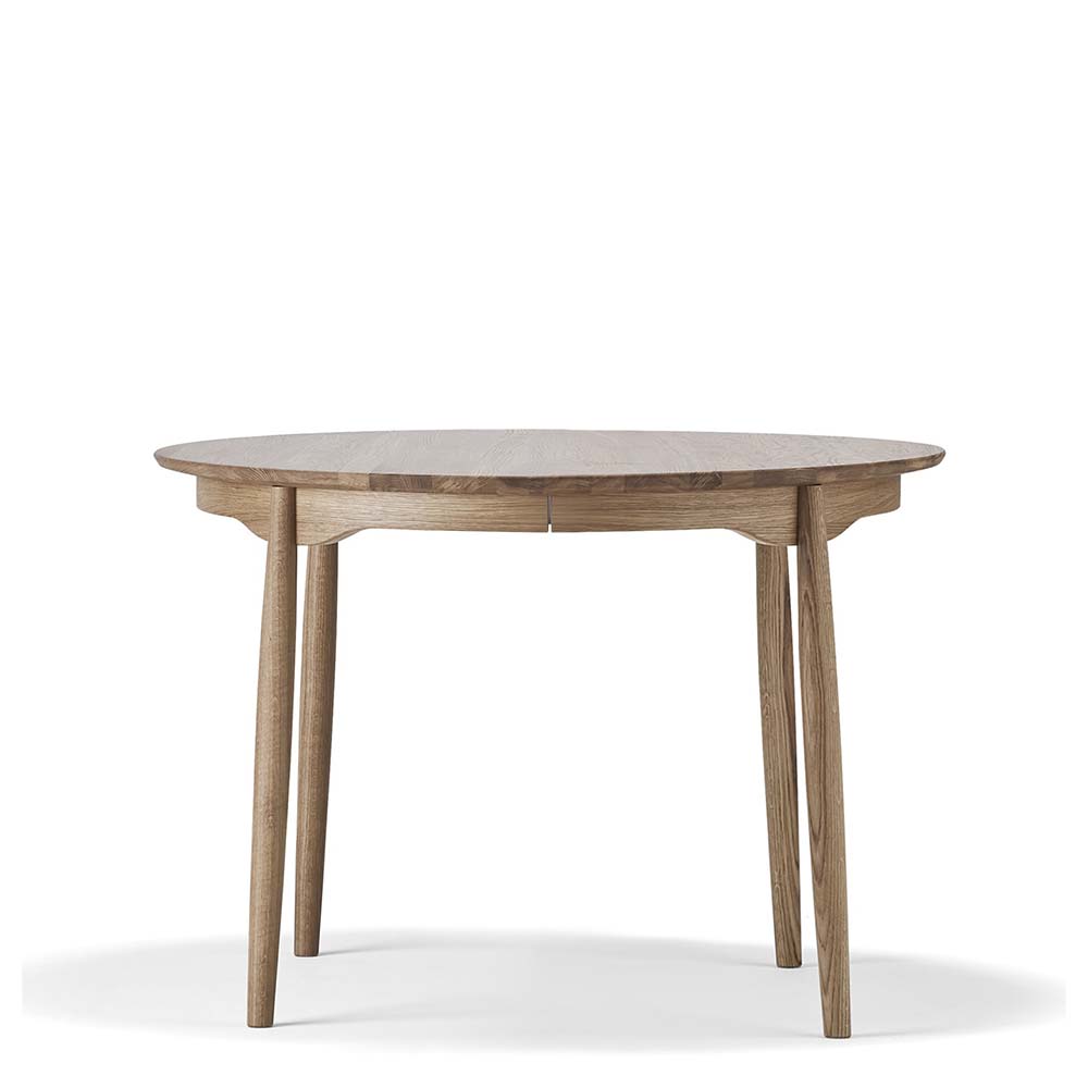 Carl Matbord Ø115 cm (Ek oljat) Förlängningsbart  - Quickship - Stolab