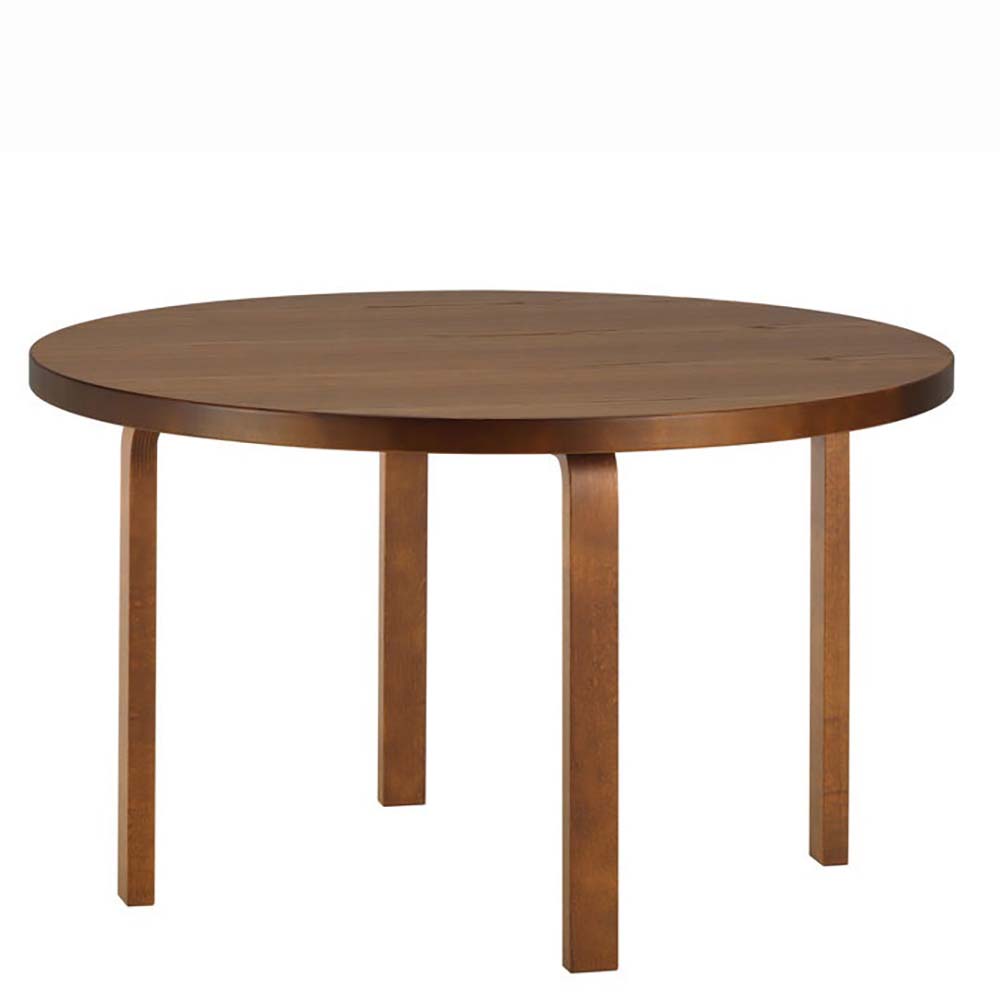 Table 91, Ø125- Walnut stain - Aalto