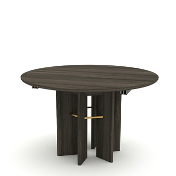 Velvet FAN Round Fan Dining Table  Exdendable - Ash (several choices) - Kristensen & Kristensen