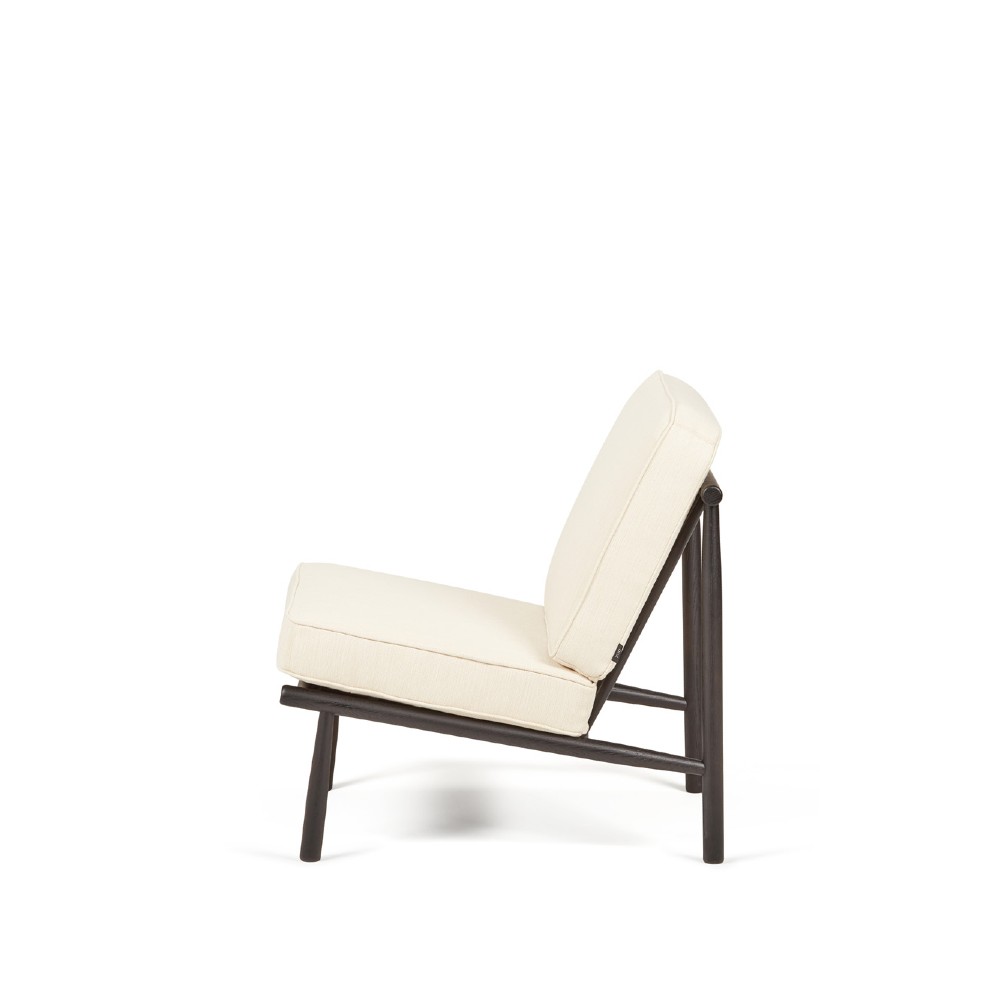 Domus Armchair - Wood Ebony Stained Oak (Fabric) - DUX - 8