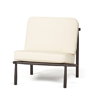Domus Armchair - Wood Ebony Stained Oak (Fabric) - DUX