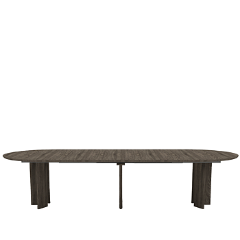 Velvet FAN Round Fan Dining Table  Exdendable - Oak (several choices) - Kristensen & Kristensen