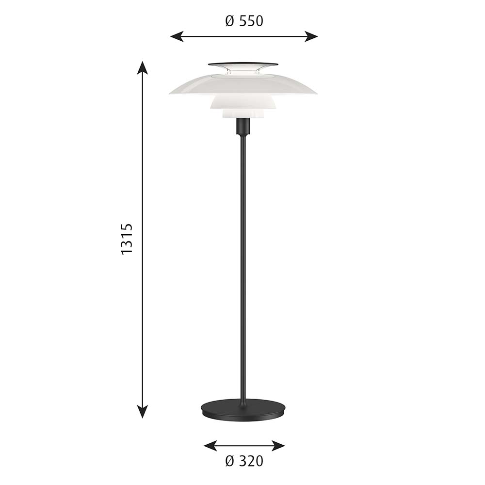 PH 80 Golvlampa White - I lager - 3