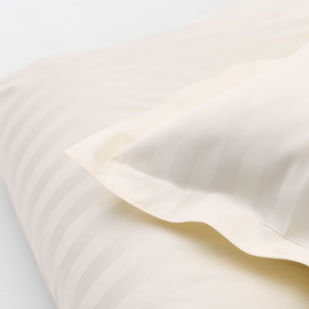 DUX Duvet Cover Satin Stripe Beige