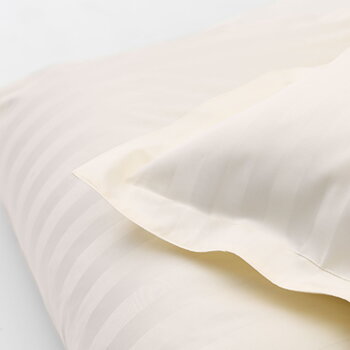 DUX Duvet Cover Satin Stripe Beige