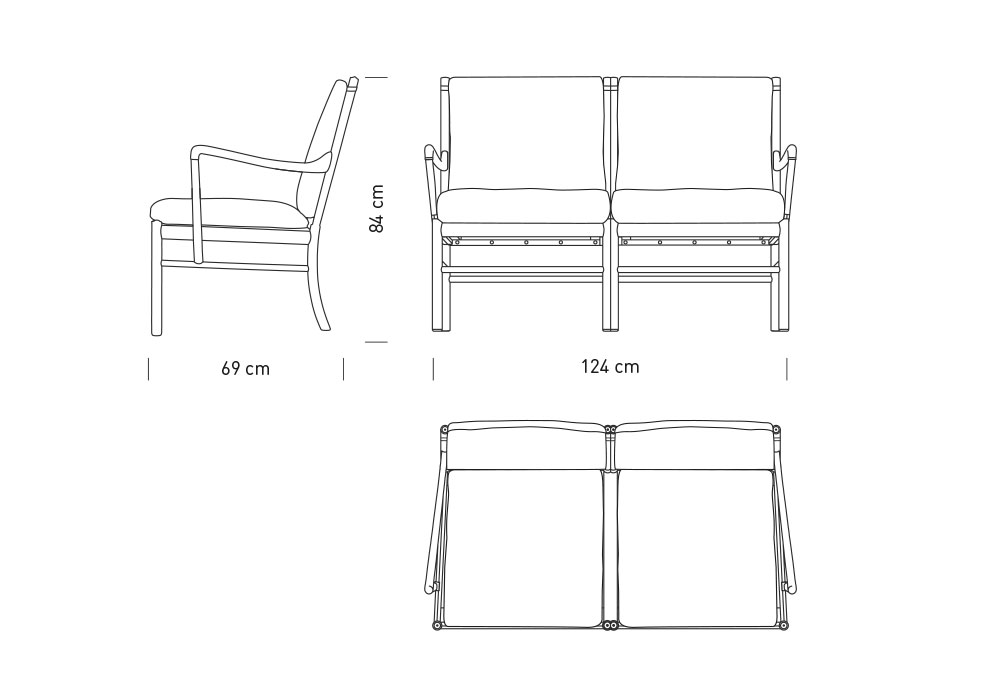 OW149-2 Colonial Soffa - 5