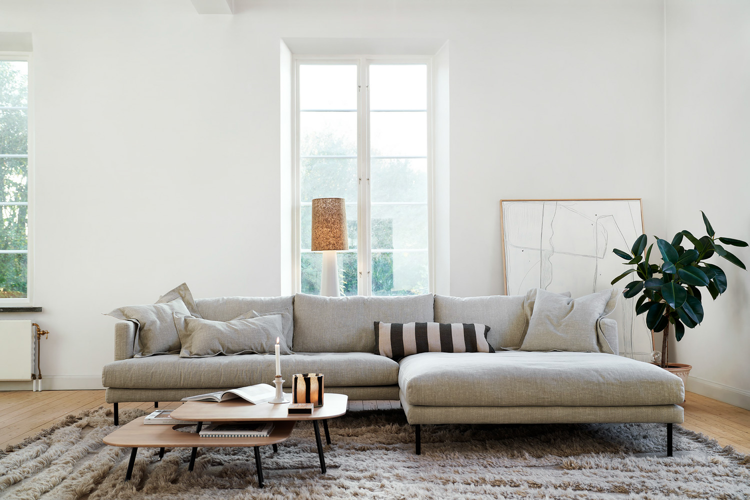 Britt Chaiselongue sofa Set 2,  317  cm (several choices) - Sits - 2