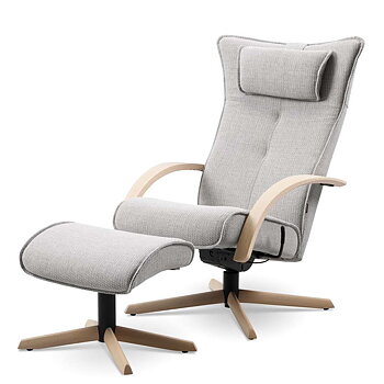 Delta Motion Wood Armchair (Fabric several chocices) - Brunstad