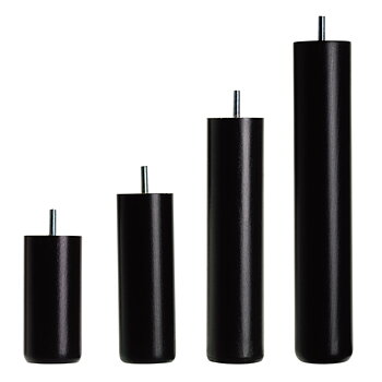 DUX - Sustainable Comfort Bed legs round Ø5,5, 4-pack Black