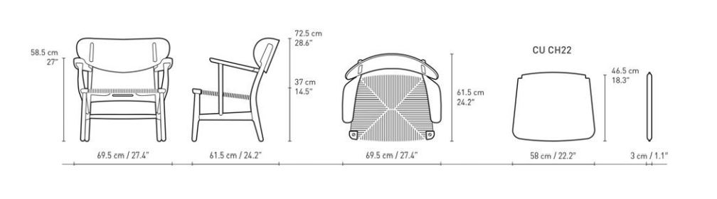 CH22 Lounge Chair - Carl Hansen & Søn - 6