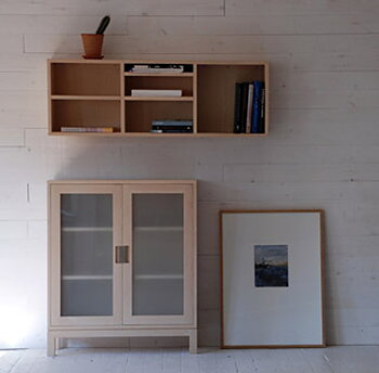 Roma Display cabinet low birch - G.A.D