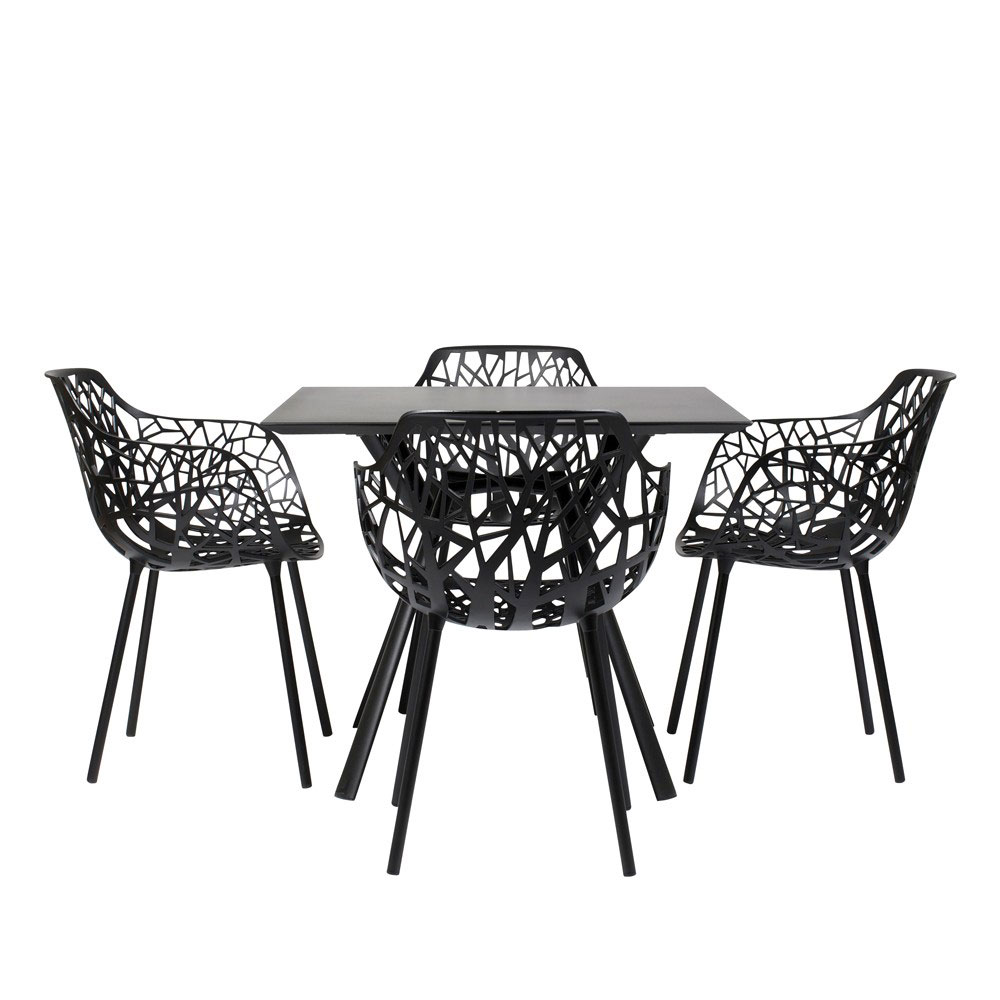 Forest Karmstol Metallic Grey - I lager - Fast  - 2