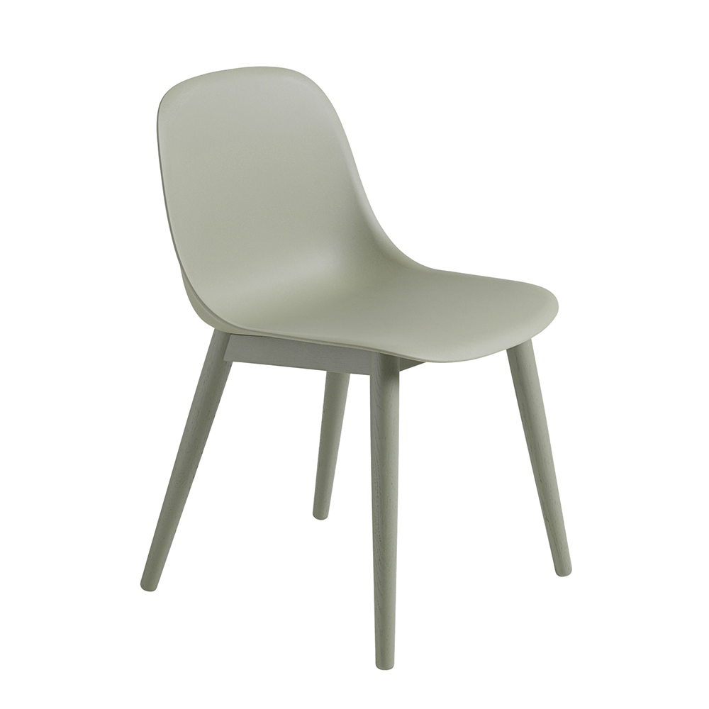 Fiber Side Chair Wood Base  - 7
