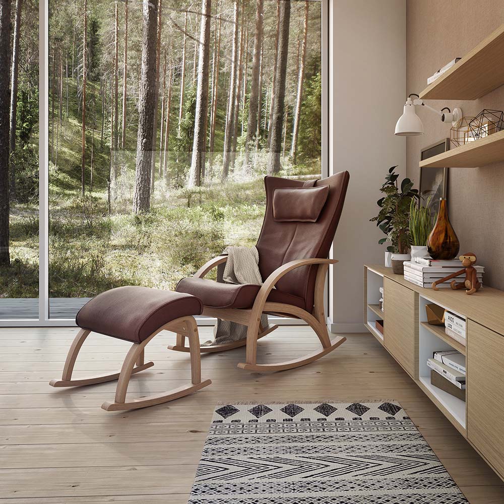 Delta Comfort Fåtölj  (Tyg/Läder) - Brunstad - 4