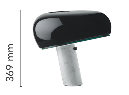 Snoopy Table lamp (black) - in stock - Flos - 6