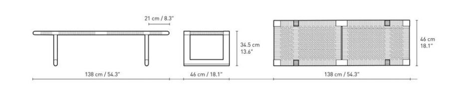 BM0488L bänk/soffbord - Carl Hansen & Søn - 6