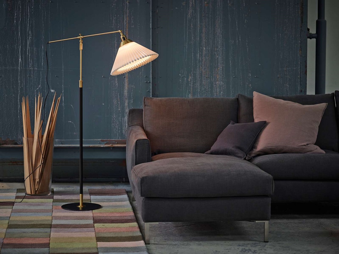 Model 349 Brass/black Floor lamp - LE KLINT - 4
