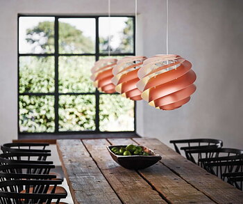 Swirl 3 Copper Pendant - LE KLINT