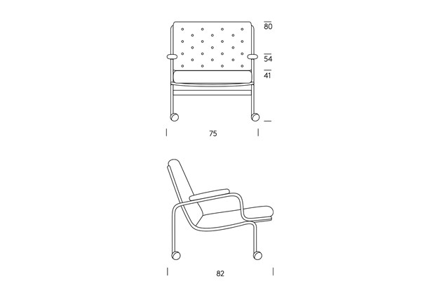 Karin 73 Armchair Fårskinn - Dux - 3