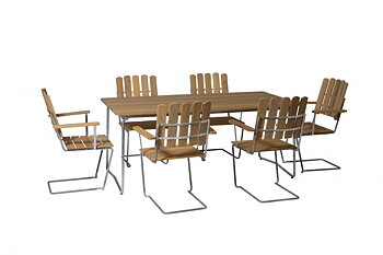 Grythyttan grupp 6,  6st A2 och B31 170x92 (flera val) - Grythyttans stålmöbler