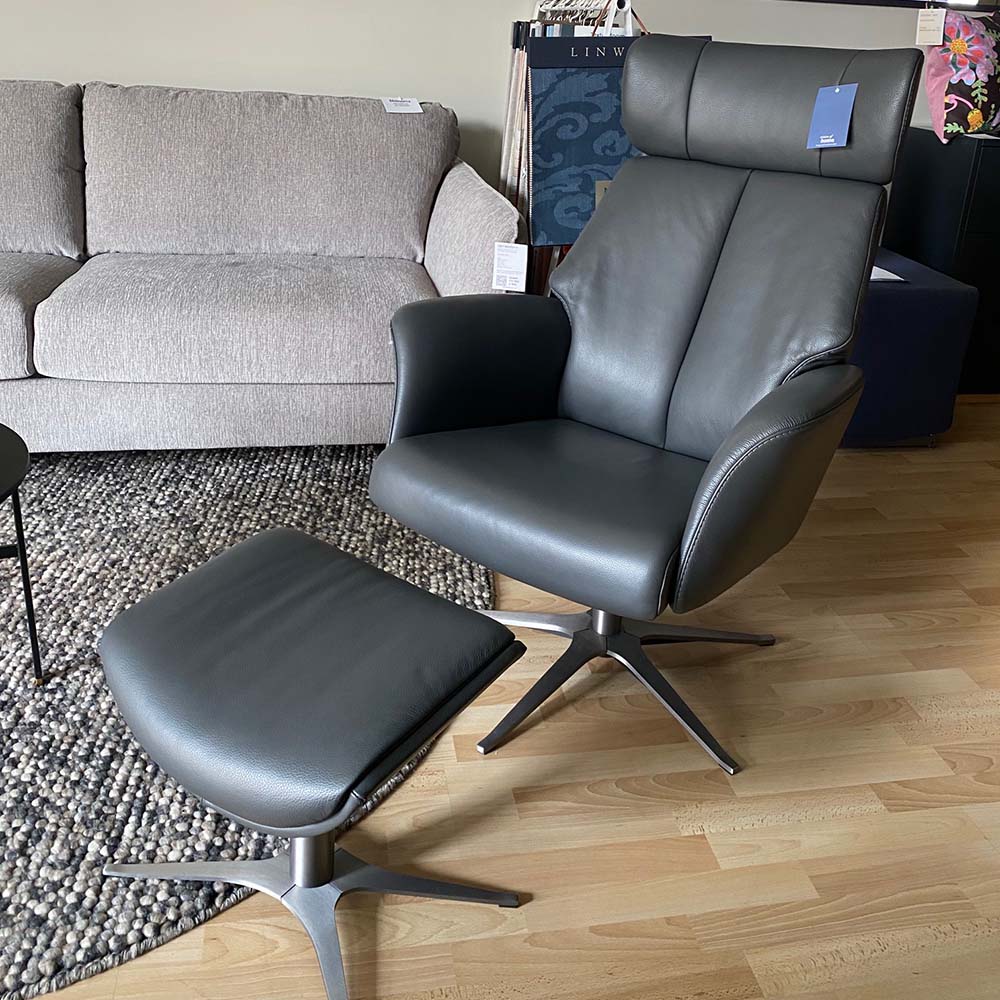 Elite Recliner Armchair + footstool - Design bargain/Disply Item* - BD Möbel