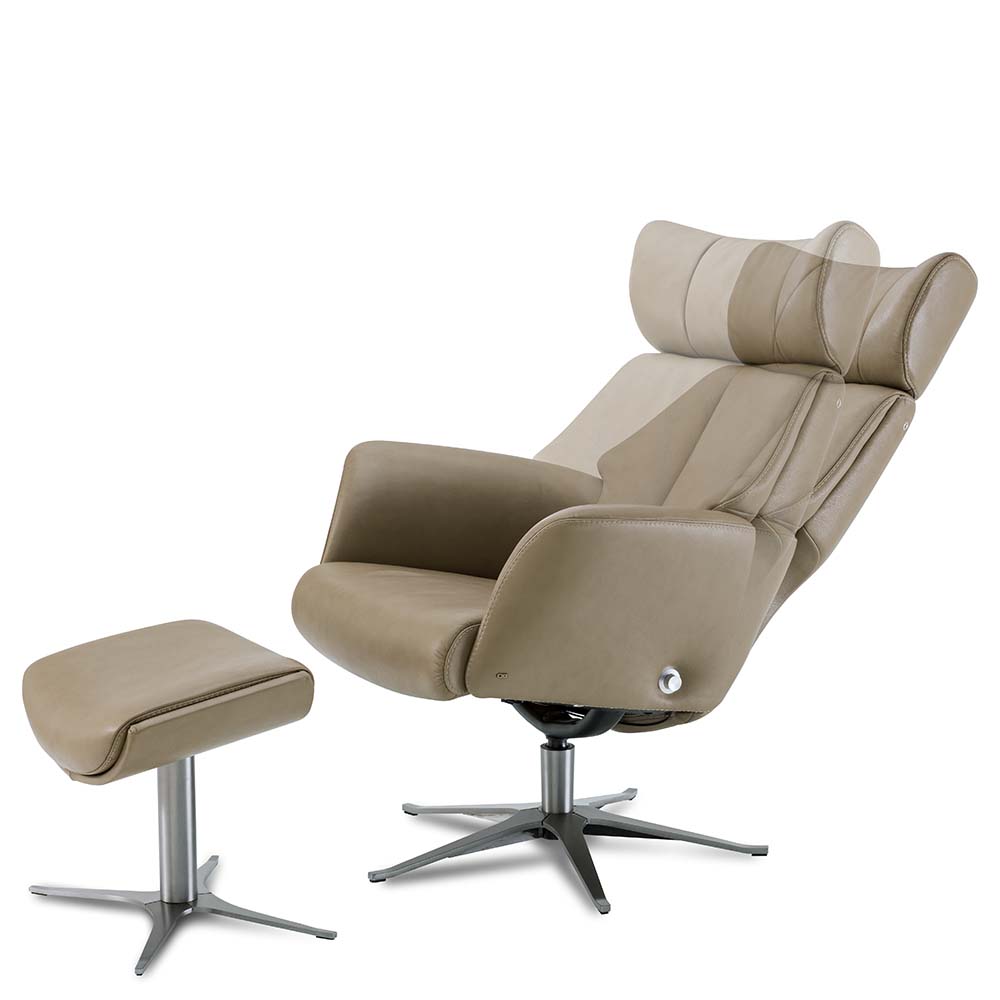 Elite Recliner Armchair + footstool - Design bargain/Disply Item* - BD Möbel - 4