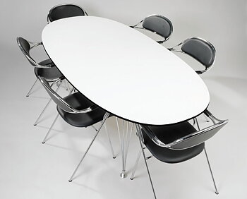 BM65 Armchair Mi065 (Leather /chrome) -  by Bruno Mathsson 