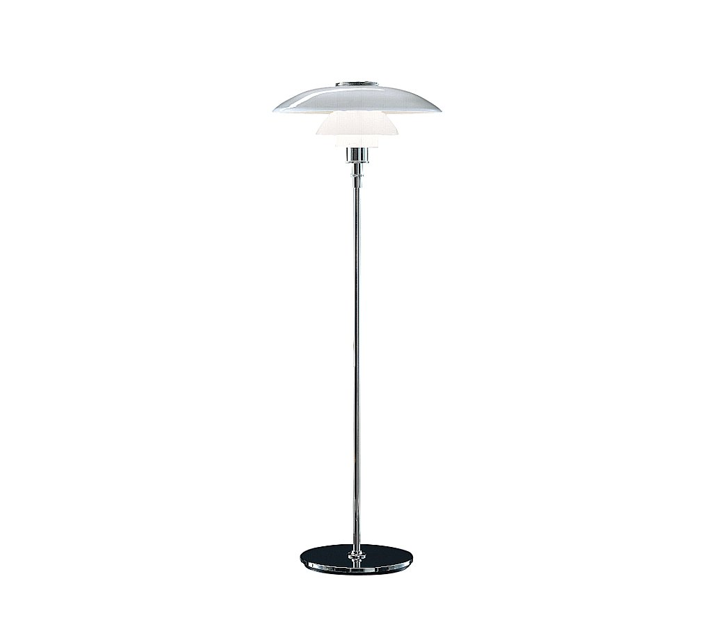 PH 4½ - 3½ Glass Floor Lamp