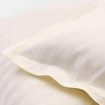 DUX Pillowcase Satin Stripe Beige