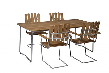 Grythyttan grupp 4, 4st A2 + B31 170x84 (flera val) - Grythyttans stålmöbler