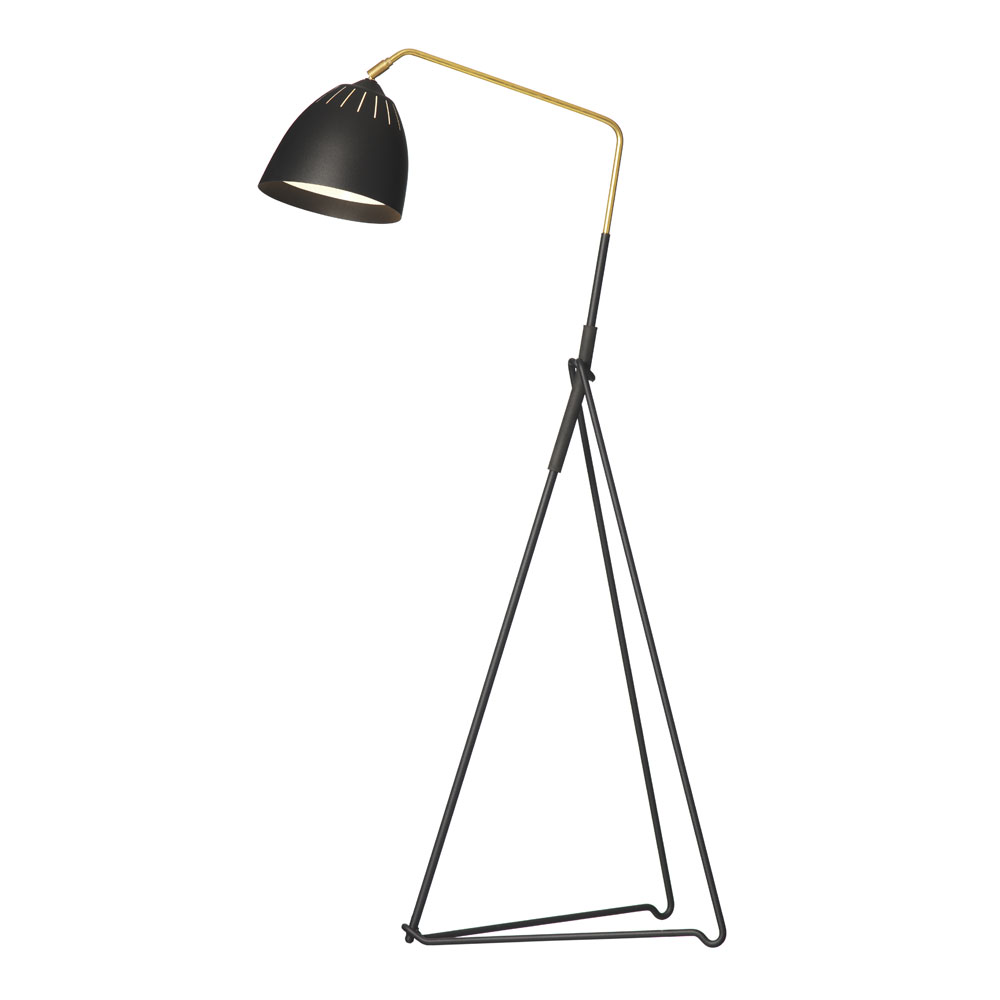 Lean Floor Lamp Black - Örsjö Belysning