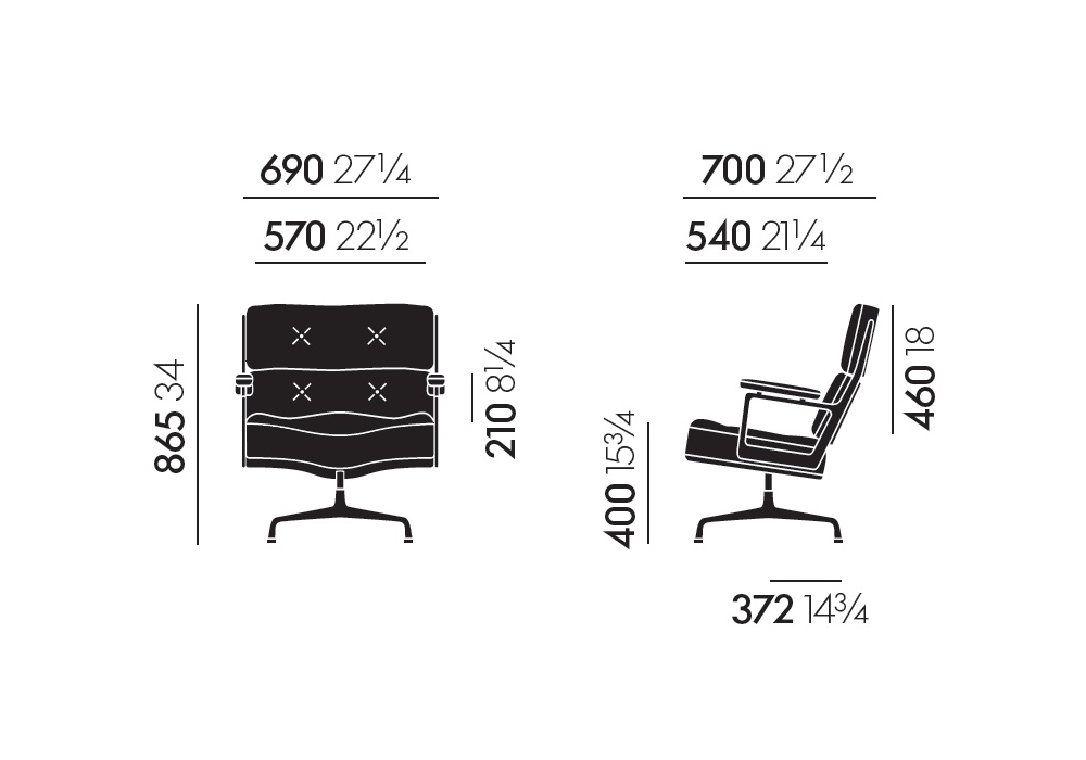Lobby Chair ES 108 Fåtölj - Vitra - 2
